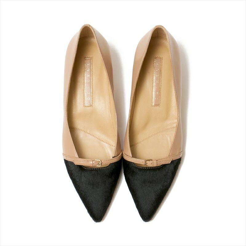 YOSHITO（ヨシト） パンプス Y9715 セール ブラック ボルドーコンビ