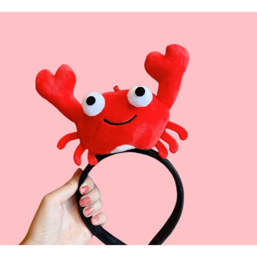 かに カニ 蟹 カチューシャ グッズ コスメ 髪留め コスメ かわいい