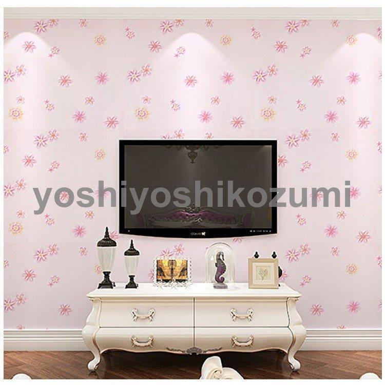 壁紙 花柄 おしゃれ ピンク のり付き はがせる 賃貸 壁紙の上からはがれる壁紙 おしゃれ 可愛い Bz Lm Yoshiyoshi 通販 Yahoo ショッピング