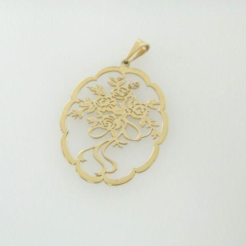 UNOAERRE　ウノアエレ　K18 花束 モチーフ ペンダントトップ　002UJP2680000/12186　ネックレスは別売