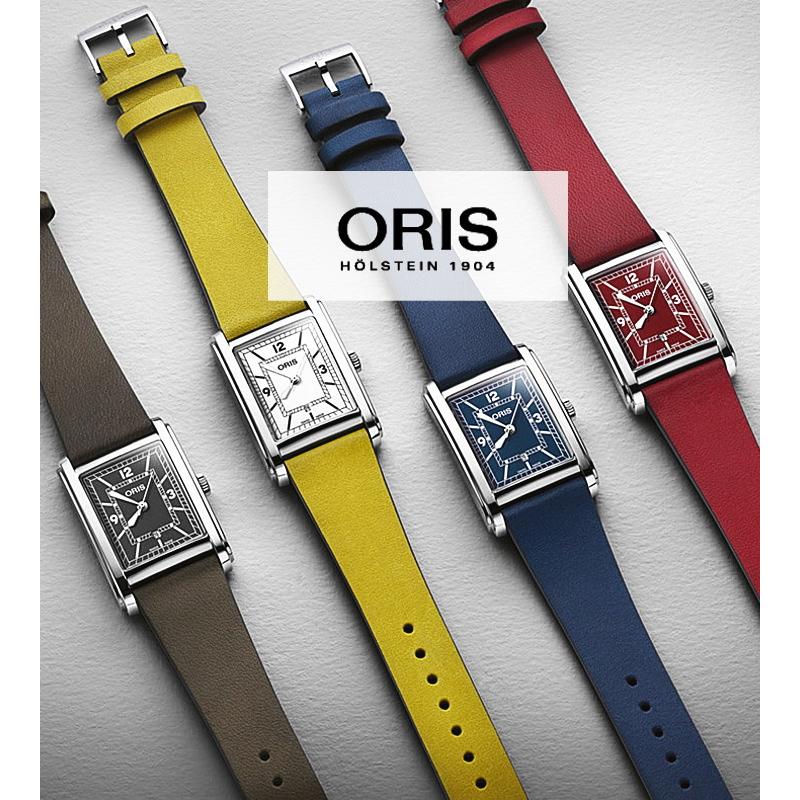 国内正規品 ORIS レクタンギュラー  ブルー 01 561 7783 4065-07 5 19 17 自動巻き 25.50 X 38.00 MM ステンレススティール｜yosii-bungu｜04