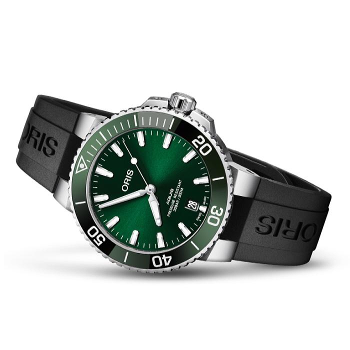 新品)ORIS オリス アクイス デイト グリーン 733 7730 4157 M（商品ID 
