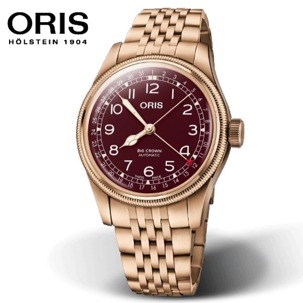 国内正規品 ORIS BIG CROWN オリス ビッグクラウン ブロンズ ポインターデイト 01 754 7741 3168-07 8 20 01｜yosii-bungu