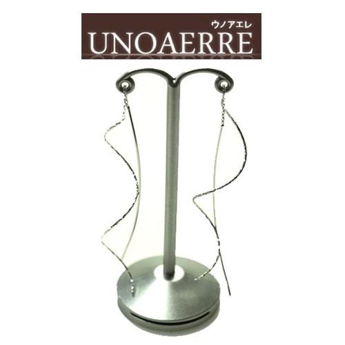 あすつく　UNOAERRE　ウノアエレ　K18　ホワイトゴールド　アメリカンピアス 023936 8000FY1351000 [送料無料]