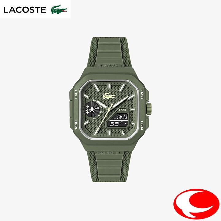 LACOSTE（ラコステ） あすつく スクエア 腕時計 LC33 SQUARE グリーン 