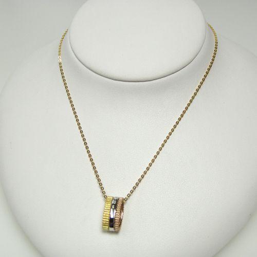 【希少】 ニナリッチ　K18ホワイトゴールド ・ピンクゴールド ・Pt９００　ネックレス ダイヤモンド 【HOV2918181151】(106480円)