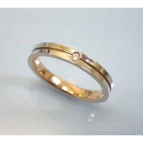 ニナリッチ マリッジリング　ダイヤモンド入り　[結婚指輪]　（画像上側）　　6R1F05の画像