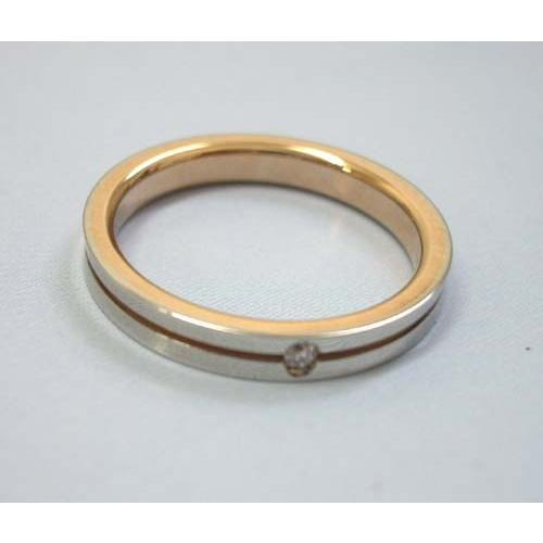 ニナリッチ マリッジリング　ダイヤモンド入り　[結婚指輪]　（画像上側）　　6R1F05の画像