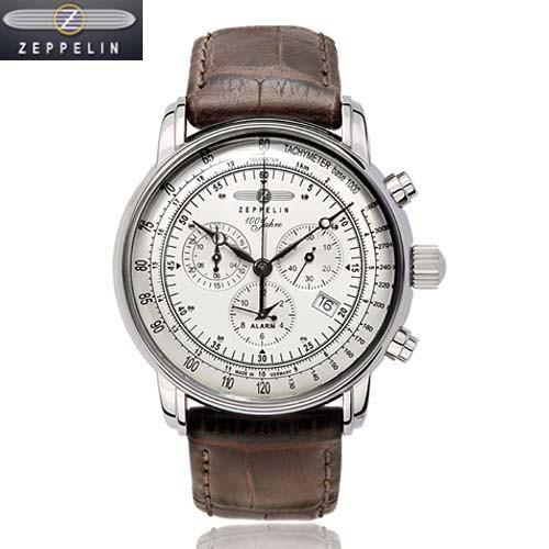 ツェッペリン 腕時計 7680-1N　 Special Edition 100 Years ZEPPELIN　メンズ 12時間アラーム付き　正規輸入品｜yosii-bungu