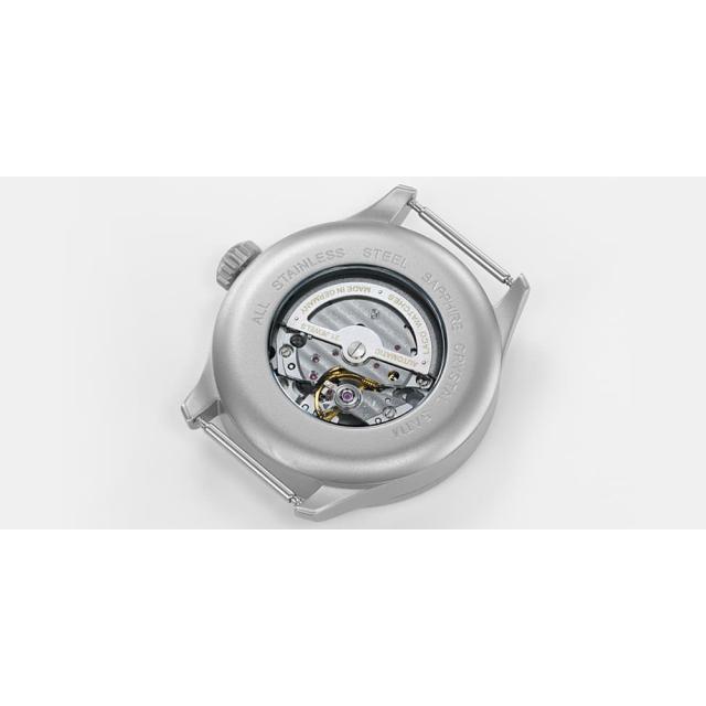 ラコ  腕時計 パイロットウォッチ　862101 21系自動巻シリーズ  アーヘン42mm ブラウシュトゥンデ メンズ｜yosii-bungu｜03