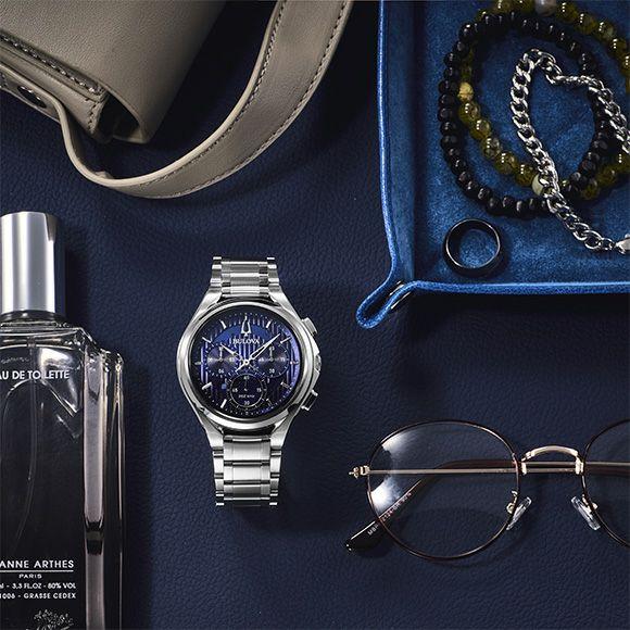 ブローバ　BULOVA 腕時計 メンズ カーブ CURV クロノグラフ 96A302 [正規輸入品] 【送料無料】（正規3年保証）【プレゼント】の画像