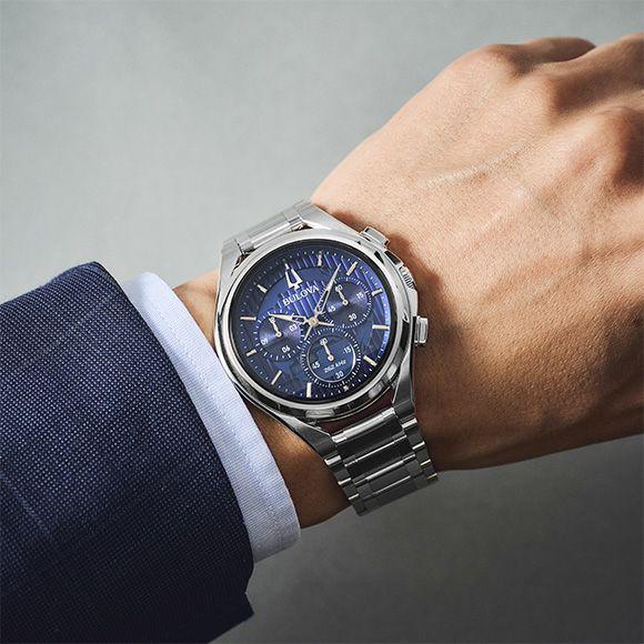 ブローバ　BULOVA 腕時計 メンズ カーブ CURV クロノグラフ 96A302 [正規輸入品] 【送料無料】（正規3年保証）【プレゼント】の画像