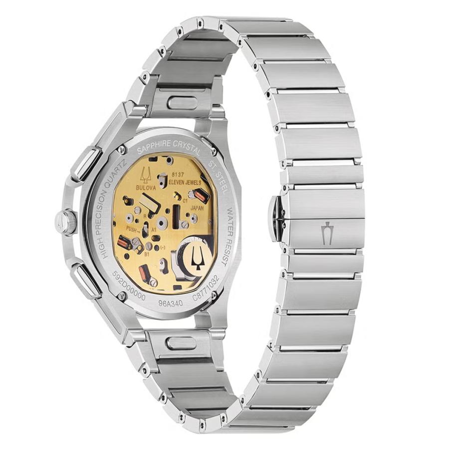 ブローバ カーブBULOVA CURV 96K117 262KHz 高精度クオーツムーブメント ブラウン文字盤 41mm 専用BOX付き CURV（カーブ）〉誕生10周年記念モデルの画像