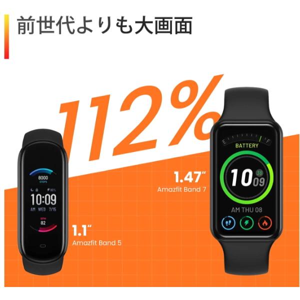 Amazfit アマズフィット Band 7 スマートウォッチ アマゾン