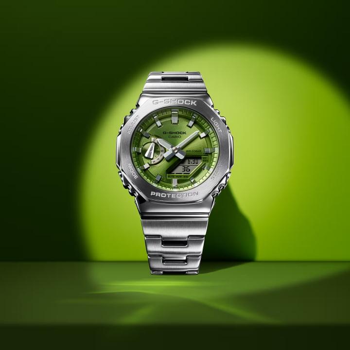 G-SHOCK あすつく カシオ CASIO GM-2110D-3AJF ライムグリーン 