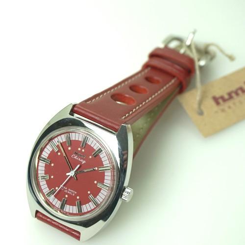 HMT手巻き腕時計 レッドダイヤル HMT 腕時計 CHIRAG チラグ レッド H.CH.35.RE.L 【正規品】手