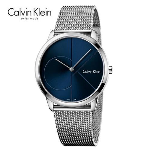 あすつく　カルバン・クライン  ミニマル　腕時計　 K3M2112N　 40mm　 ブルー文字板　メンズ　正規品　｜yosii-bungu
