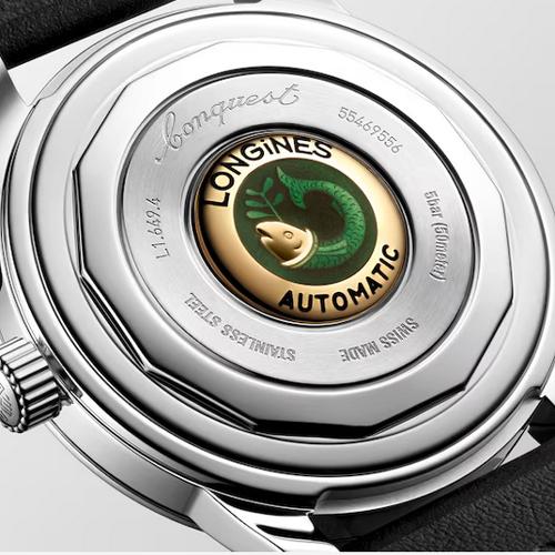 （５年間保証）【ロンジン 正規販売店】LONGINES ロンジン 腕時計 コンクエスト ヘリテージ　38mm　紳士用　腕時計 正規品   L1.649.4.52.2｜yosii-bungu｜05