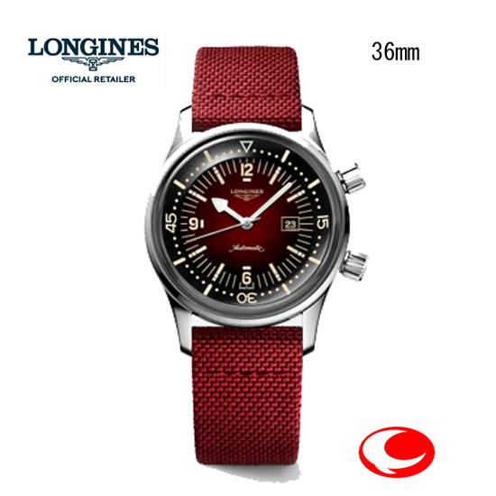 Longines Legendary Watches 洋書ロンジン時計 LONGINES（ロンジン） 腕時計 レジェンドダイバー ボルドー 36mmサイズ