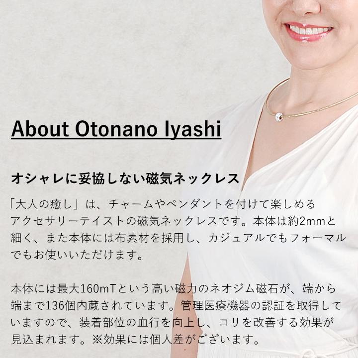 「大人の癒し」磁気ネックレス ブラック/アクア/イエロー/ピンク/レッド/パープル/ブラウン/シルバー/ゴールド　正規品　管理医療機器認定_11