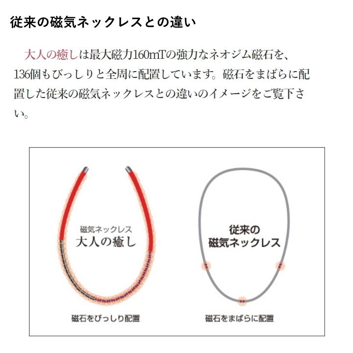 「大人の癒し」磁気ネックレス ブラック/アクア/イエロー/ピンク/レッド/パープル/ブラウン/シルバー/ゴールド　正規品　管理医療機器認定_14