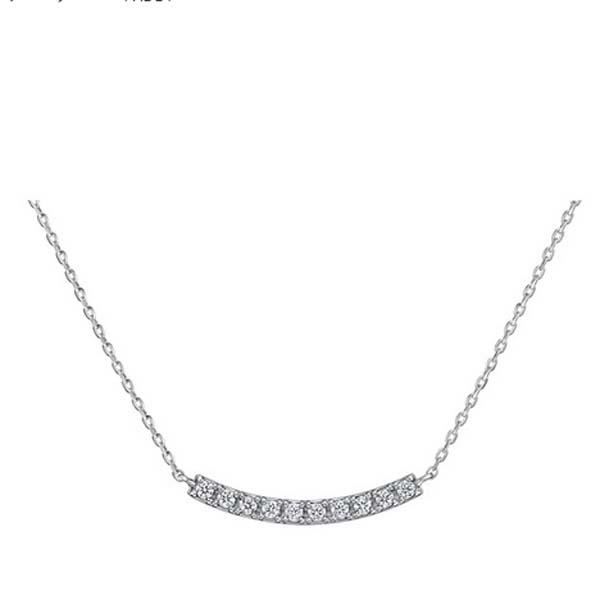 あすつく ラザールダイヤモンド　ダイヤモンドネックレス　0.08ct  Pt950   PADDY　誕生日　クリスマスプレゼントの画像