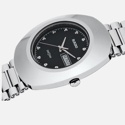 正規５年間保証【RADO】DiaStar Original ダイヤスター オリジナル グレー 38mm クオーツ ステンレススチール Ceramos Nivachron 100m防水 日付表示機能 メンズの画像