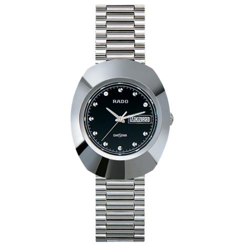 正規５年間保証【RADO】DiaStar Original ダイヤスター オリジナル グレー 38mm クオーツ ステンレススチール Ceramos Nivachron 100m防水 日付表示機能 メンズの画像