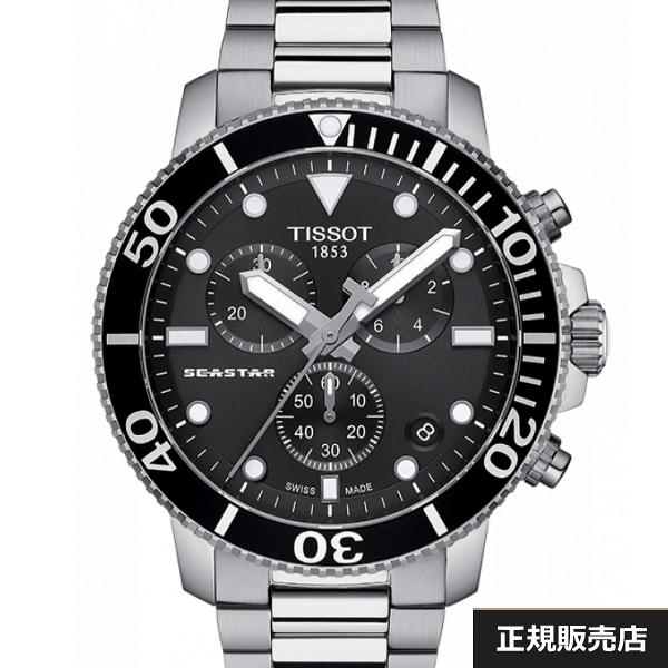 　TISSOT　ティソ 腕時計 SEASTAR 1000 CHRONOGRAPHT T120.417.11.051.00  300m防水 クオーツ（国内正規販売店）｜yosii-bungu