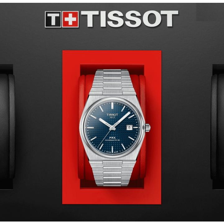 TISSOT ティソ 腕時計 PRX ピーアールエックス オートマティック ブルー T137.407.11.041.00  40ミリ 10気圧防水 サファイアガラス（正規2年間保証）｜yosii-bungu｜02