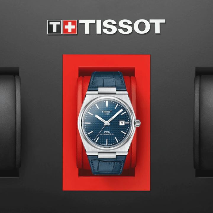 TISSOT　ティソ 腕時計 PRX ピーアールエックス 　クォーツ  ブルー文字盤　パワーマティック80 T137.407.16.041.00｜yosii-bungu｜02