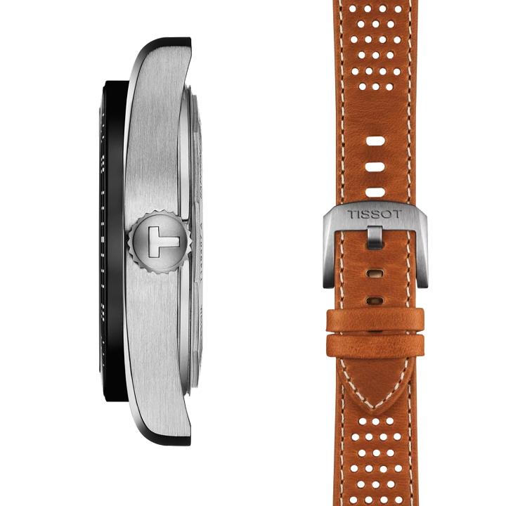 Tissot PR516 パワーマティック 80 T149.407.16.051.00 T1494071605100 38mmのステンレススティール製ケース　t1494071605100の画像