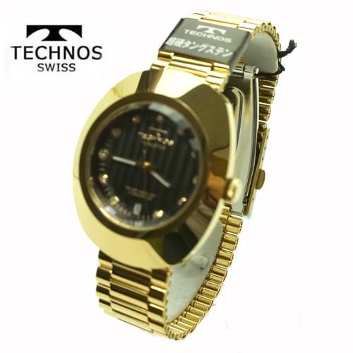 テクノス Technos 腕時計 5気圧防水 T9475gb ブラック ゴールド文字板 T9475gb 時計 宝石のヨシイ 通販 Yahoo ショッピング