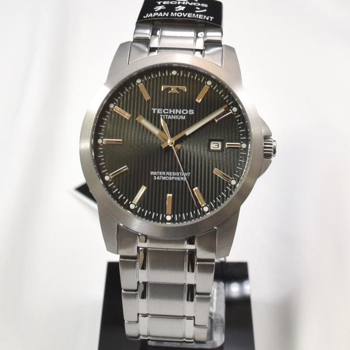 あすつく テクノス(TECHNOS) メンズ 腕時計 T9B78IB チタン ブラック 