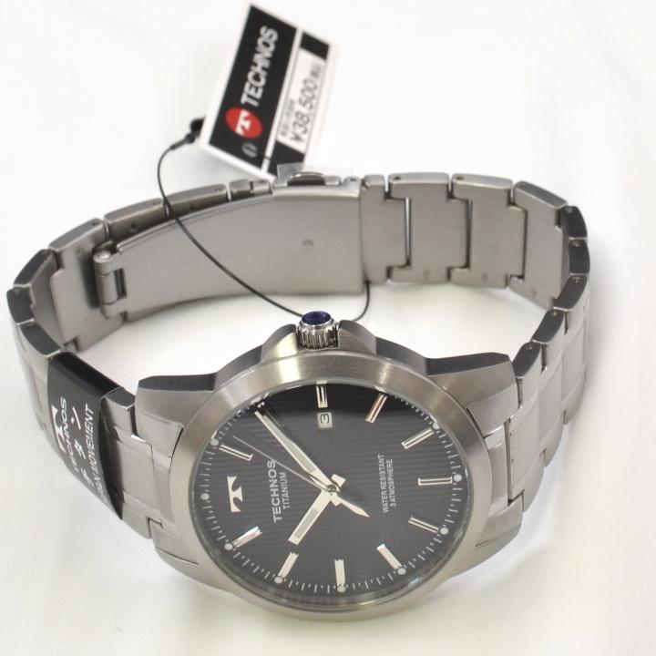 あすつく テクノス(TECHNOS) メンズ 腕時計 T9B78IB チタン ブラック 