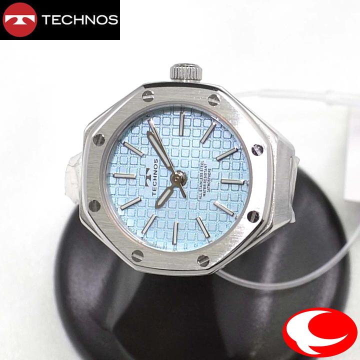 【ラスト1】TECHNOS T9C05SI アイスブルー腕時計クロノグラフ テクノス (TECHNOS) リングウォッチ アイスブルー T9C50SI 3気圧防水