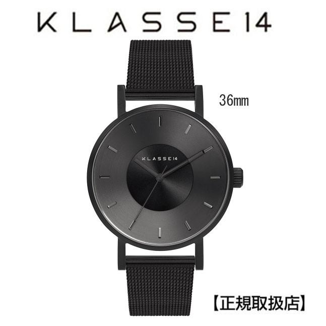 [クラスフォーティーン] 腕時計 VOLARE DARK L メッシュ VO17BK005W メンズ 正規輸入品 ブラック KLASSE14（クラスフォーティーン） クラス14 腕時計 36mm VOLARE DARK