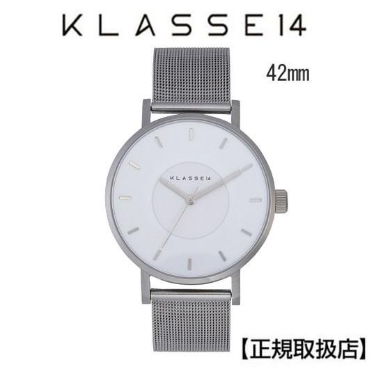 クラス14  KLASSE14 腕時計 メンズ　 Volare Silver White with Mesh Strap 42mm WVO19SR005M　 【正規輸入品】｜yosii-bungu