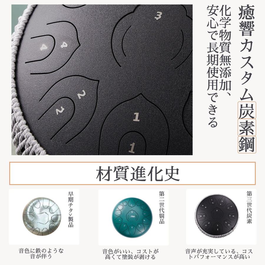 タングドラム スリットドラム 12インチ 13音 スチールタング タングドラム スリットドラム 12インチ 13音 スチールタング