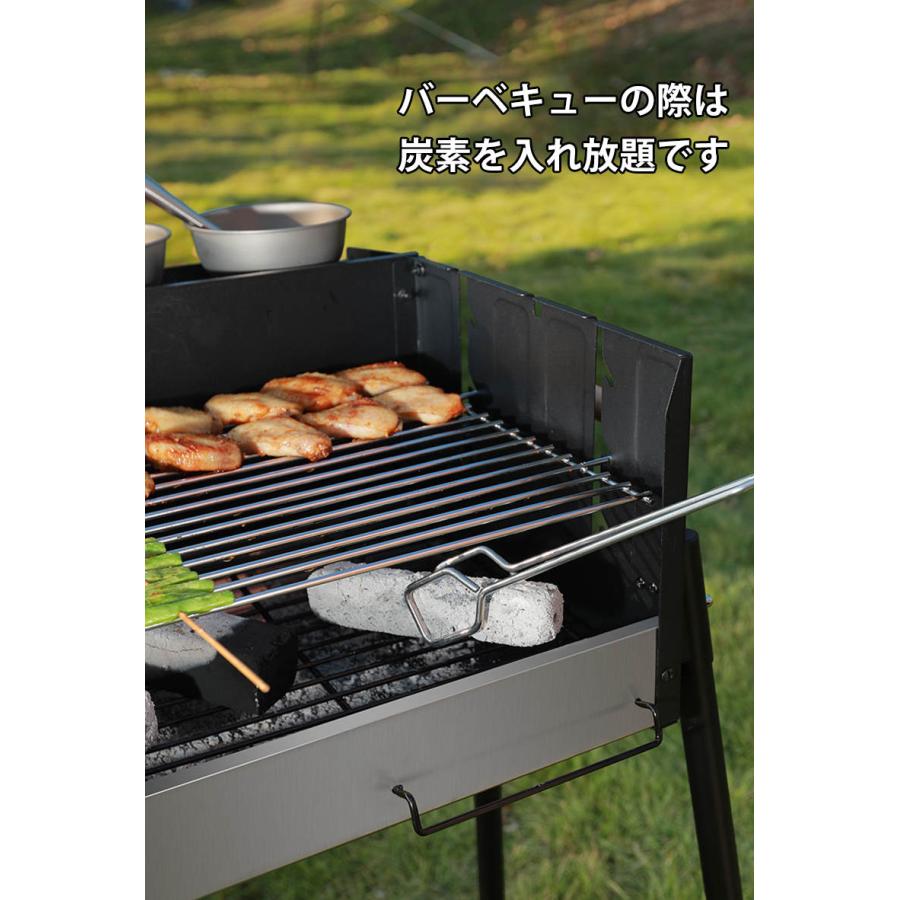 収納付き バーベキューコンロ バーベキューグリル 卓上 ドラム缶 BBQ