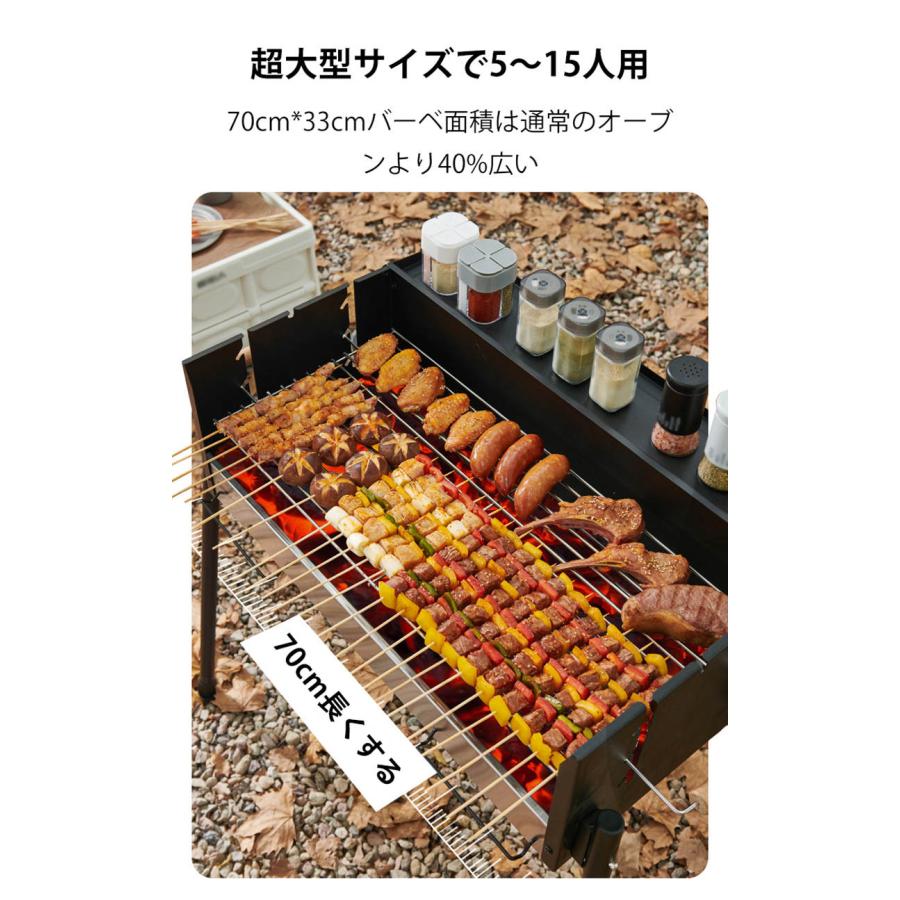 収納付き バーベキューコンロ バーベキューグリル 卓上 ドラム缶 BBQ