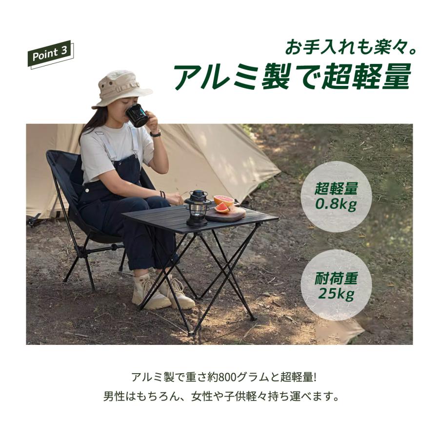 キャンプ キャンプテーブル アウトドア テーブル 折りたたみ 41x35cm