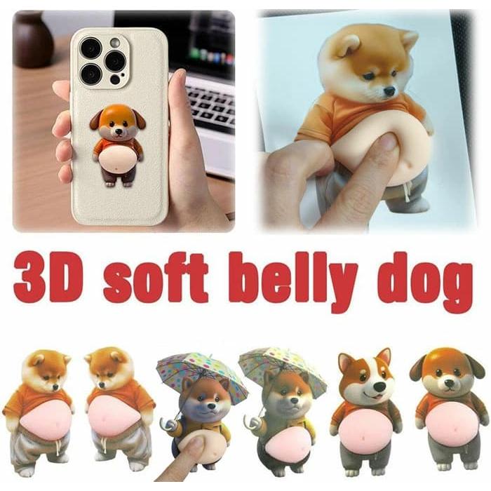 即納 6点セット おなかシール おしりシールもっち 動物 3dシール 立体
