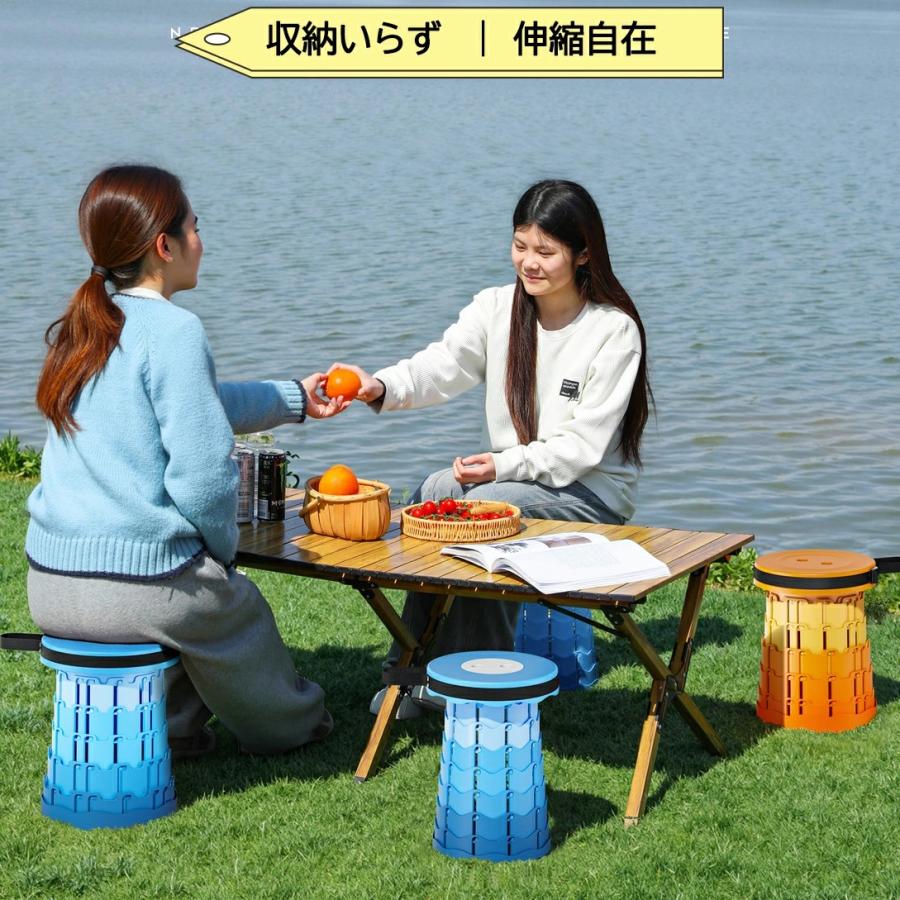 折りたたみチェア 折りたたみ椅子 伸縮スツール アウトドア 伸縮椅子