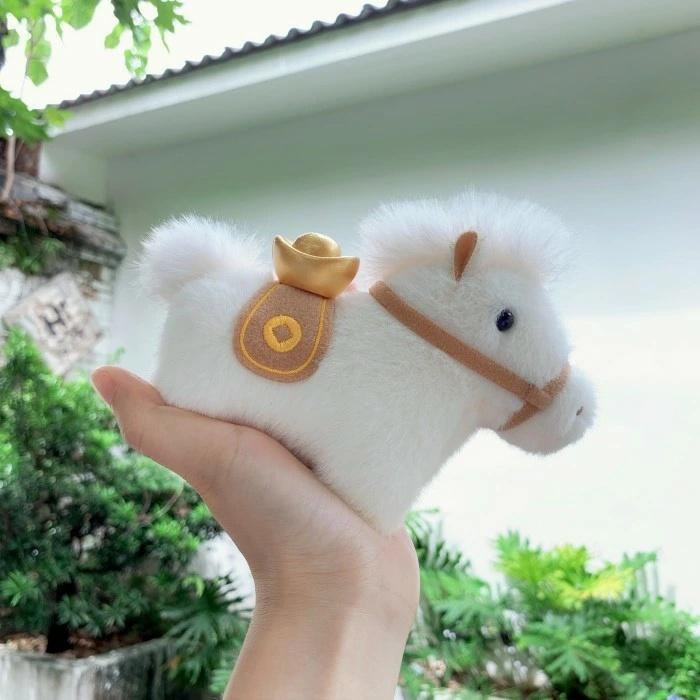 ぬいぐるみ 馬 令和8年 干支 午年 リアル うま 動物 チャーム グッズ