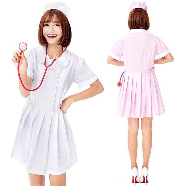 ハロウイン 仮装 看護婦 ナース コスプレ ナース服 制服 セクシー 看護士 コスプレ衣装 看護師 3点セット 癒し コスチューム 女性用 ...