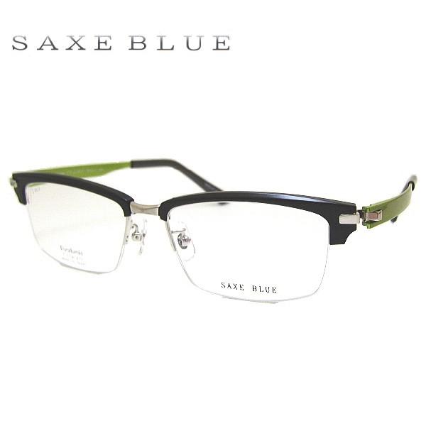 ザックスブルー メガネフレーム SAXE BLUE SB7079 COL-5 SIZE-55 メンズ ハーフリム ナイロール