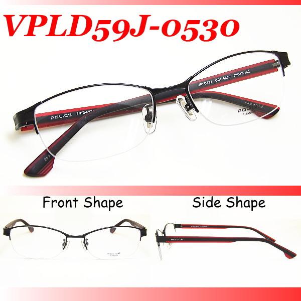 POLICE（ポリス） メガネフレーム POLICE VPLD59J COL-0530 SIZE-53