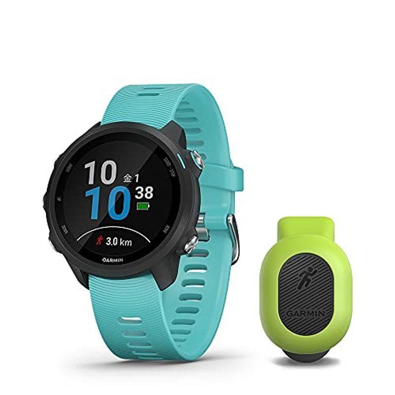 GARMIN(ガーミン) ForeAthlete 245 Music Black Aqua ランニングダイナミクスポッドセット 活動量計 010 02 GARMIN(ガーミン) ForeAthlete 245 Music Black Aqua ランニングダイナミクスポッドセット 活動量計 010 02