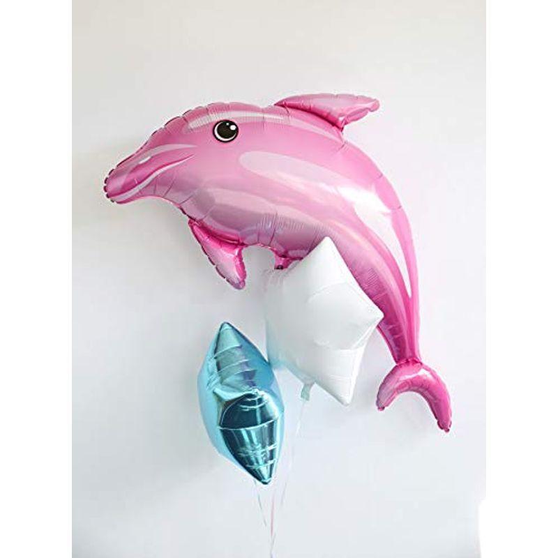 新作グッ ピンクイルカと星のバルーンブーケ ヘリウムガス入り 浮かせてお届け 風船 星の色 バルーン電 飾り付け 誕生日 アンティークゴールドとピンク その他パーティーグッズ Raffles Mn